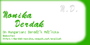 monika derdak business card